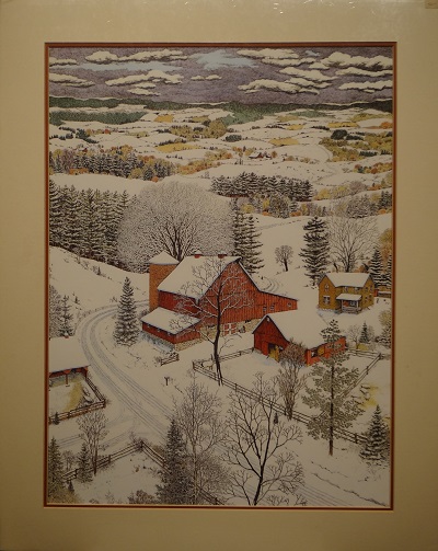 Unframed picture of A Country Winter by Hunt Wulkowicz
